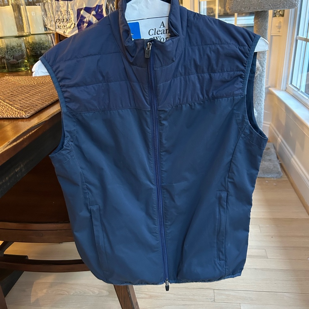 Men's Navy Johnnie-O Golf Vest